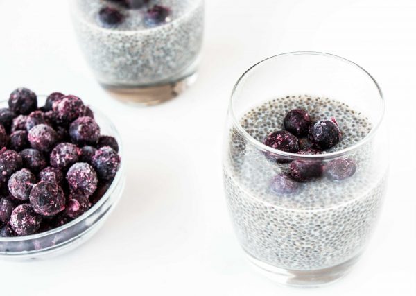Blueberry Ginger and Chia Pudding